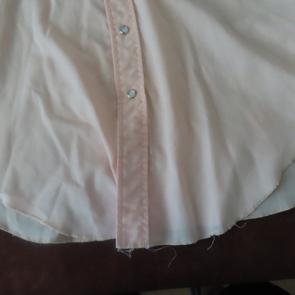 H Bar C Ranchwear Vintage 1970s Permanent Press pearl snap button Front Shirt 16 - Picture 2 of 10